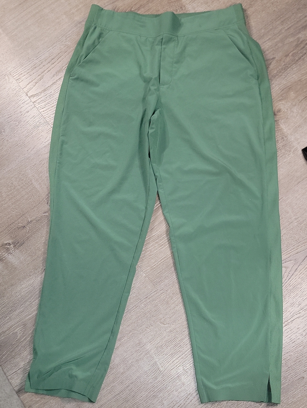 Women's Green Stretch Casual Pants